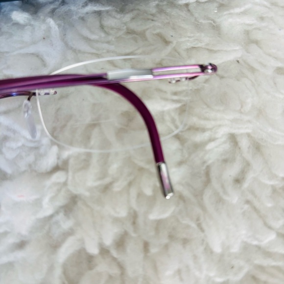 Silhouette Rimless Rose Gold/Burgundy 4299 40 6053 Eyeglasses Frame w/ Case - Picture 10 of 16